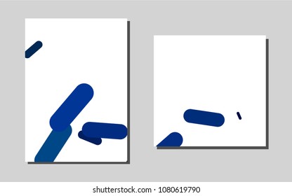 Light BLUEvector template for landing pages. Web interface on abstract background with colorful gradient. Pattern for beautiful business cards, folders.