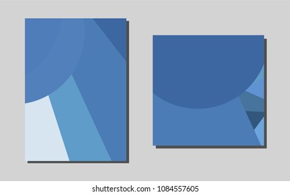 Light BLUEvector template for landing pages. Beautiful colored sample in A4 size. New design for a poster, banner of your website.