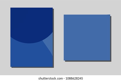 Light BLUEvector template for landing pages. Abstract booklet on colored background with gradient. Pattern can be used as a template for calendars.