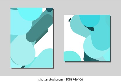 Light BLUEvector template for landing pages. Modern abstract design concept with colorful gradient. The pattern can be used for any ad, booklets.