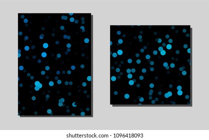Light BLUEvector template for landing pages. Beautiful colored sample in A4 size. Pattern for beautiful business cards, folders.