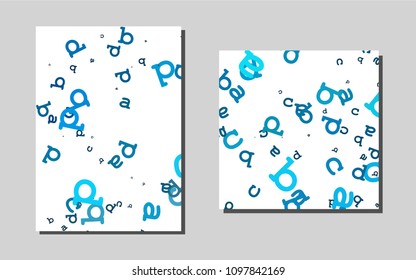 Light BLUEvector template for landing pages. Glitter abstract design concept with text box. New design for a poster, banner of your website.