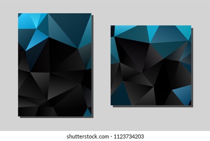 Light BLUEvector template for landing pages. Abstract booklet on colored background with gradient. New design for a poster, banner of your website.