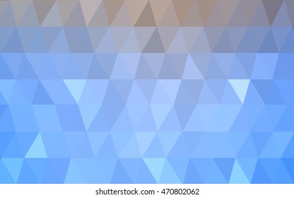 Light blue-yellow abstract mosaic background. Modern geometrical abstract illustration with gradient. Triangular pattern for your business design.