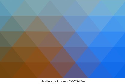Light blue-yellow abstract mosaic background. Shining colored illustration in a brand-new style. A completely new design for your business.