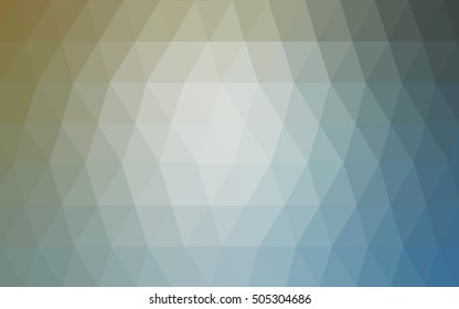 Light blue-yellow abstract mosaic background. Creative illustration in halftone style with gradient. The elegant pattern can be used as part of a brand book.