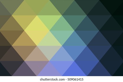 Light blue-yellow abstract mosaic background. A sample with polygonal shapes. A new texture for your design.