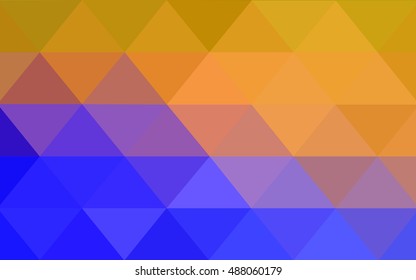 Light blue-yellow abstract mosaic template. Colorful illustration in abstract style with gradient. A completely new template for your business design.
