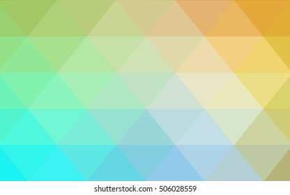 Light blue-yellow abstract mosaic template. Shining colored illustration in a brand-new style. Brand-new style for your business design.