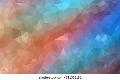 Light blue-yellow abstract mosaic template. Colorful abstract illustration with gradient. The completely new template can be used for your brand book.