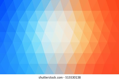 Light blue-yellow abstract mosaic template. Creative illustration in halftone style with gradient. The template can be used as a background for cell phones.