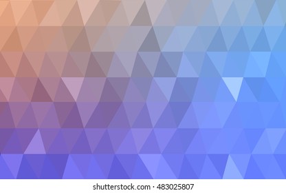 Light blue-yellow abstract polygonal template. A vague abstract illustration with gradient. A new texture for your design.