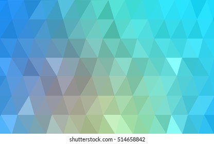 Light blue-yellow abstract polygonal template. A completely new color illustration in a vague style. The elegant pattern can be used as part of a brand book.