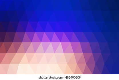 Light blue-yellow blurry triangle background. Colorful abstract illustration with gradient. A completely new design for your business.
