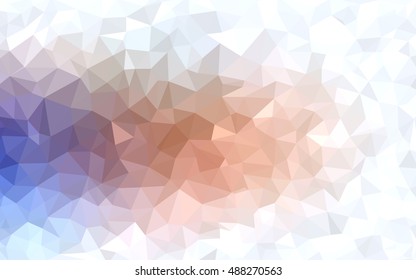 Light blue-yellow blurry triangle background. Modern geometrical abstract illustration with gradient. The textured pattern can be used for background.