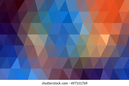 Light blue-yellow blurry triangle background. An elegant bright illustration with gradient. A completely new design for your business.