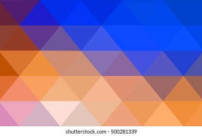 Light blue-yellow blurry triangle background. A completely new color illustration in a vague style. A new texture for your design.