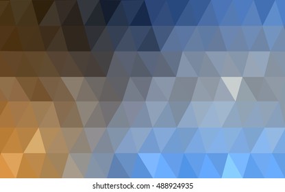 Light blue-yellow blurry triangle template. Modern geometrical abstract illustration with gradient. A new texture for your design.
