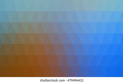Light blue-yellow low poly background. Colorful abstract illustration with gradient. Brand-new design for your business.