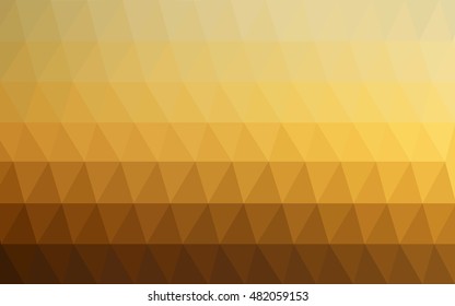 Light blue-yellow low poly template. A completely new color illustration in a vague style. The polygonal design can be used for your web site.