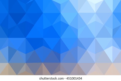 Light blue-yellow polygon abstract background. Colorful illustration in abstract style with gradient. A completely new template for your business design.
