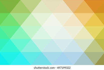 Light blue-yellow polygon abstract background. Colorful illustration in abstract style with gradient. The completely new template can be used for your brand book.