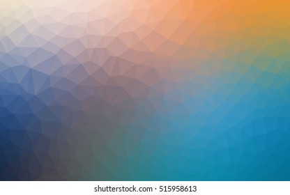 Light blue-yellow polygon abstract background. Colorful illustration in abstract style with gradient. Brand-new style for your business design.
