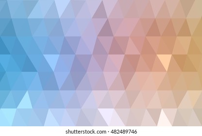 Light blue-yellow polygon abstract template. Glitter abstract illustration with an elegant design. Brand-new design for your business.