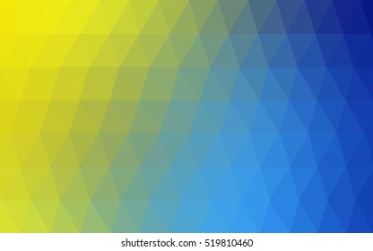 Light blue-yellow polygon abstract template. A sample with polygonal shapes. The completely new template can be used for your brand book.