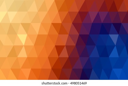 Light blue-yellow polygonal background. An elegant bright illustration with gradient. The completely new template can be used for your brand book.