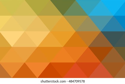 Light blue-yellow polygonal background. A vague abstract illustration with gradient. Brand-new design for your business.
