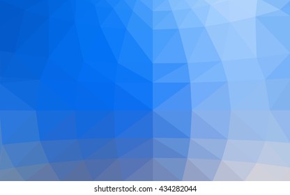 Light blue-yellow polygonal illustration, which consist of triangles. Triangular design for your business. Geometric background in Origami style with gradient.