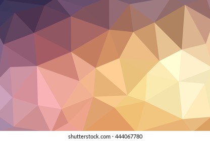 Light blue-yellow polygonal illustration, which consist of triangles. Triangular design for your business. Geometric background in Origami style with gradient.