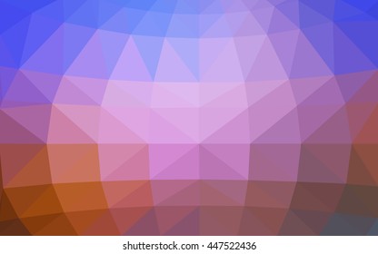 Light blue-yellow polygonal illustration, which consist of triangles. Triangular design for your business. Geometric background in Origami style with gradient.