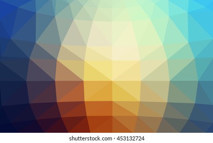 Light blue-yellow polygonal illustration, which consist of triangles. Triangular design for your business. Geometric background in Origami style with gradient. Light blue-yellow polygonal illustration, which consist of triangles. Triangular design for your business. Geometric background in Origami style with gradient.