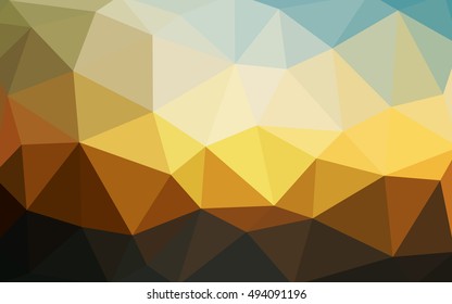 Light blue-yellow polygonal illustration, which consist of triangles. Triangular design for your business. Geometric background in Origami style with gradient. Light blue-yellow polygonal illustration, which consist of triangles. Triangular design for your business. Geometric background in Origami style with gradient.