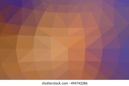 Light blue-yellow polygonal illustration, which consist of triangles. Triangular design for your business. Geometric background in Origami style with gradient.