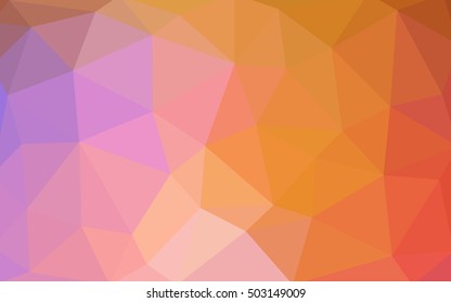 Light blue-yellow polygonal illustration, which consist of triangles. Triangular design for your business. Geometric background in Origami style with gradient.