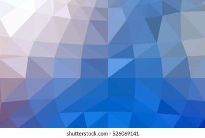 Light blue-yellow polygonal illustration, which consist of triangles. Triangular design for your business. Geometric background in Origami style with gradient.