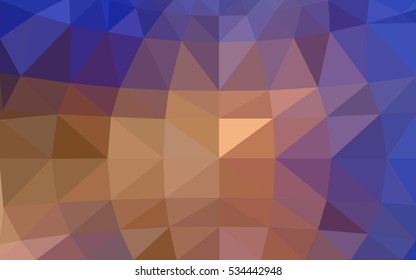 Light blue-yellow polygonal illustration, which consist of triangles. Triangular design for your business. Geometric background in Origami style with gradient.