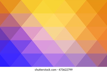 Light blue-yellow polygonal template. Shining illustration, which consist of triangles. The template can be used as a background for cell phones.