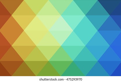 Light blue-yellow polygonal template. Shining illustration, which consist of triangles. A completely new template for your business design.