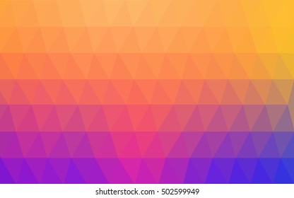 Light blue-yellow triangle mosaic background. Creative geometric illustration in Origami style with gradient. The textured pattern can be used for background.