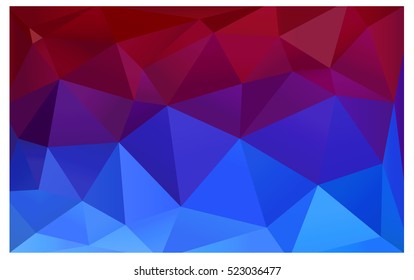 Light blue-yellow triangle mosaic background. Shining illustration, which consist of triangles. The completely new template can be used for your brand book.