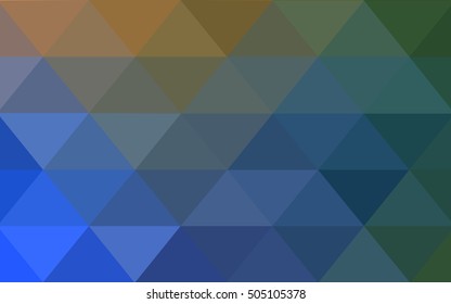 Light blue-yellow triangle mosaic pattern. Brand-new colored illustration in blurry style with gradient. The completely new template can be used for your brand book.