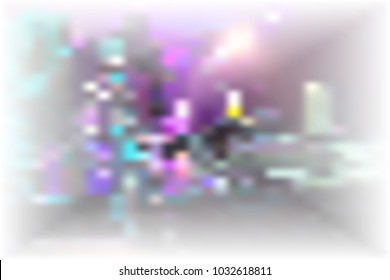 light blur on background its have pink green violet gray white and black all blur.