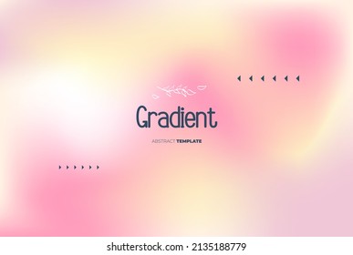 Light blurred minimalistic background with yellow and pink colors
