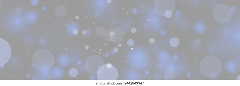 Light bokeh abstract background of Christmas lights bright blur of lights. On a transparent background.	
