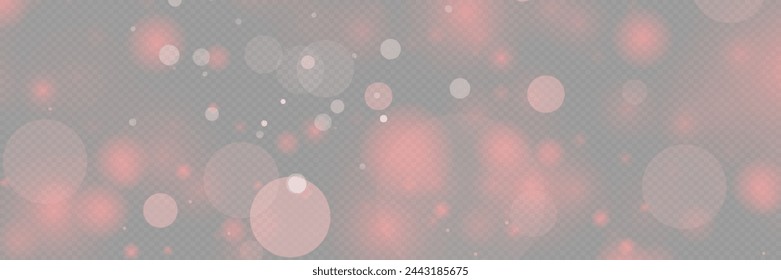 Fondo abstracto bokeh claro de las luces de Navidad brillante desenfoque de las luces. Sobre un fondo transparente.	