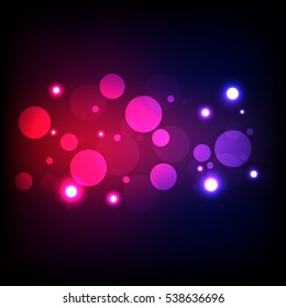 Light bokeh abstract background, design element can be used for backdrop, poster, postcard, template, brochure, leaflet, vector illustration